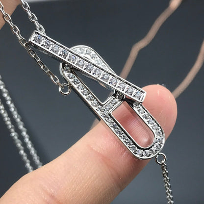 [Radiant Gem]¯HM NECKLACE PLATINUM ROSE GOLD DIAMOND