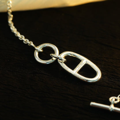 [Radiant Gem]¯HM CHAINE D'ANCRE PENDANT NECKLACE STERLING SILVER