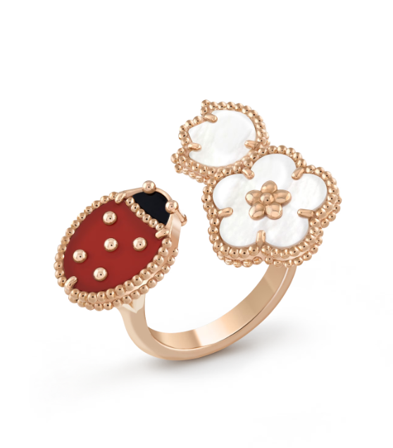 [Radiant Gem]¯LUCKY 3 MOTIF ROSE GOLD RING