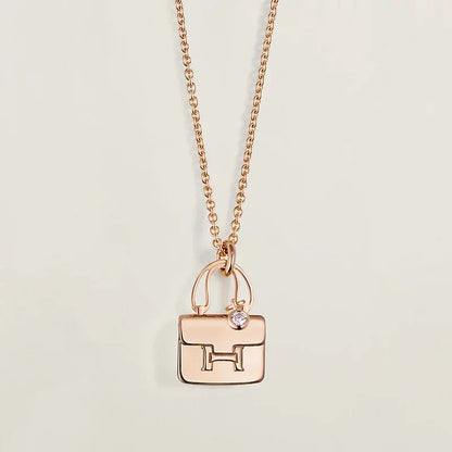 [Radiant Gem]¯AMULETTE PEDANT ROSE GOLD NECKLACE