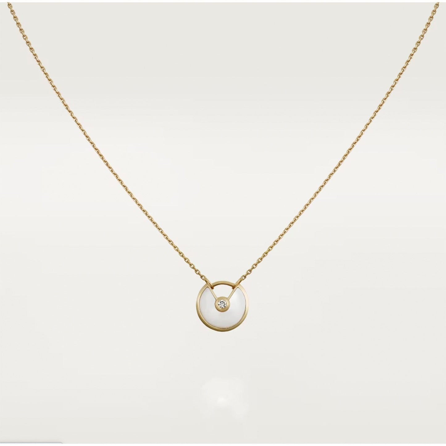 [Radiant Gem]¯AMULETTE ROSE GOLD MOP NECKLACE