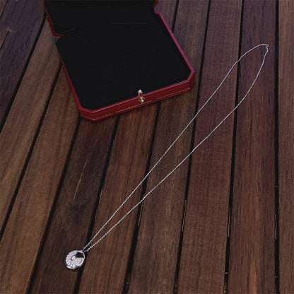 [Radiant Gem]¯AMULETTE SILVER FULL DIAMOND NECKLACE