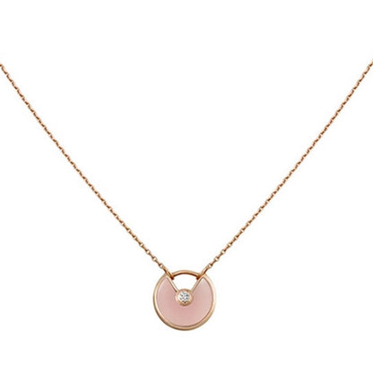 [Radiant Gem]¯AMULETTE ROSE GOLD PINK MOP NECKLACE