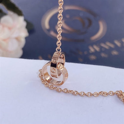 [Radiant Gem]¯LOVE BRACELET DOUBLE RING