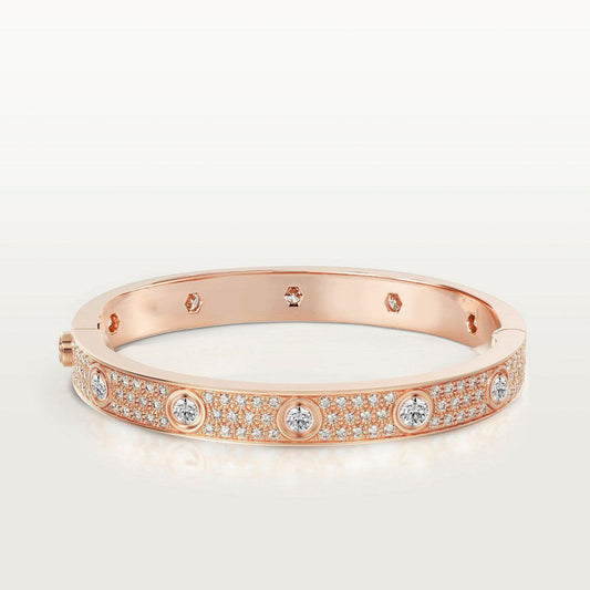 [Radiant Gem]¯LOVE BRACELET 6.1MM DIAMOND-PAVED 10 BIG DIAMONDS