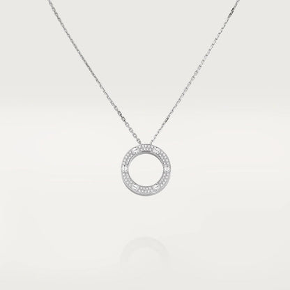 [Radiant Gem]¯LOVE NECKLACE ADJUSTABLE SILVER