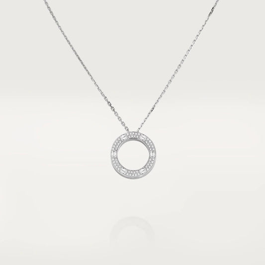 [Radiant Gem]¯LOVE NECKLACE ADJUSTABLE SILVER