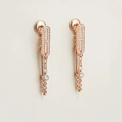 [Radiant Gem]¯CHAINE CHAOS DIAMOND DROP EARRINGS