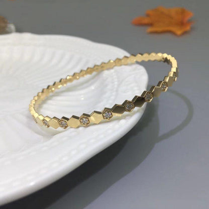 [Radiant Gem]¯BEE LOVE GOLD DIAMOND BRACELET