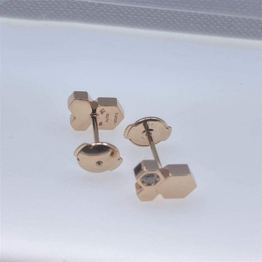 [Radiant Gem]¯BEE LOVE PINK GOLD DIAMOND EARRINGS