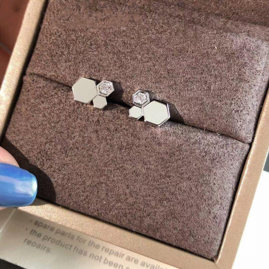 [Radiant Gem]¯BEE LOVE SILVER DIAMOND EARRINGS