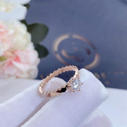 [Radiant Gem]¯BEE LOVE RING PINK GOLD 1 DIAMOND
