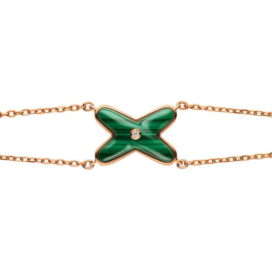 [Radiant Gem]¯JEUX BRACELET MALACHITE PINK GOLD 1 DIAMOND