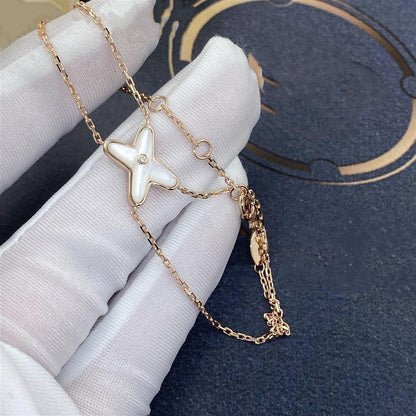 [Radiant Gem]¯JEUX BRACELET WHITE MOP PINK GOLD 1 DIAMOND