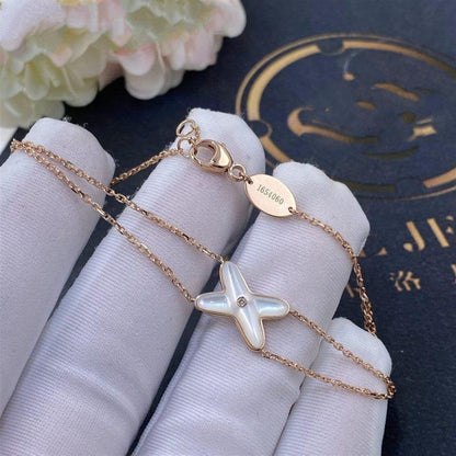 [Radiant Gem]¯JEUX BRACELET WHITE MOP PINK GOLD 1 DIAMOND