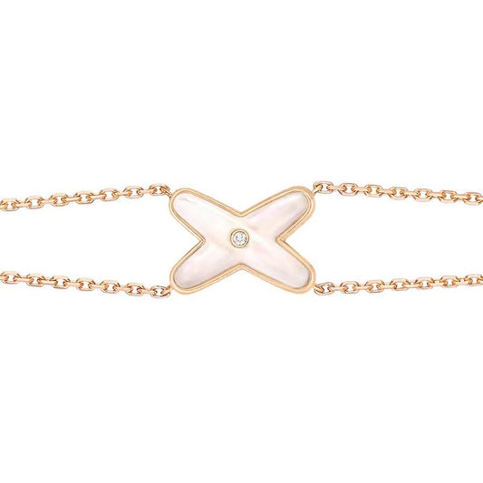 [Radiant Gem]¯JEUX BRACELET WHITE MOP PINK GOLD 1 DIAMOND