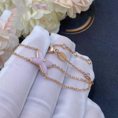 [Radiant Gem]¯JEUX BRACELET PINK MOP PINK GOLD 1 DIAMOND