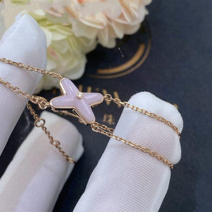 [Radiant Gem]¯JEUX BRACELET PINK MOP PINK GOLD 1 DIAMOND