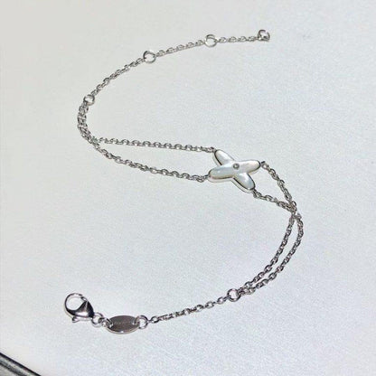 [Radiant Gem]¯JEUX BRACELET WHITE MOP SILVER 1 DIAMOND
