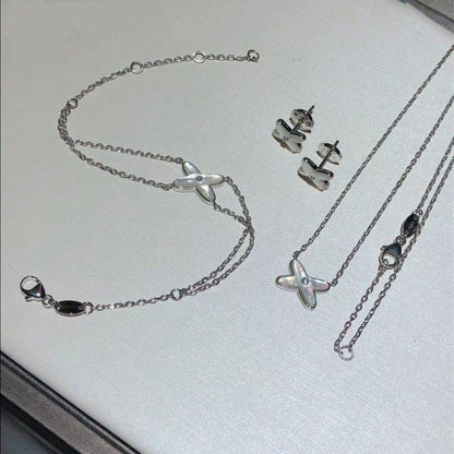[Radiant Gem]¯JEUX BRACELET WHITE MOP SILVER 1 DIAMOND