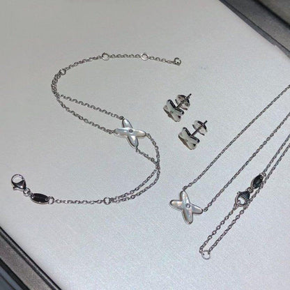 [Radiant Gem]¯JEUX BRACELET WHITE MOP SILVER 1 DIAMOND