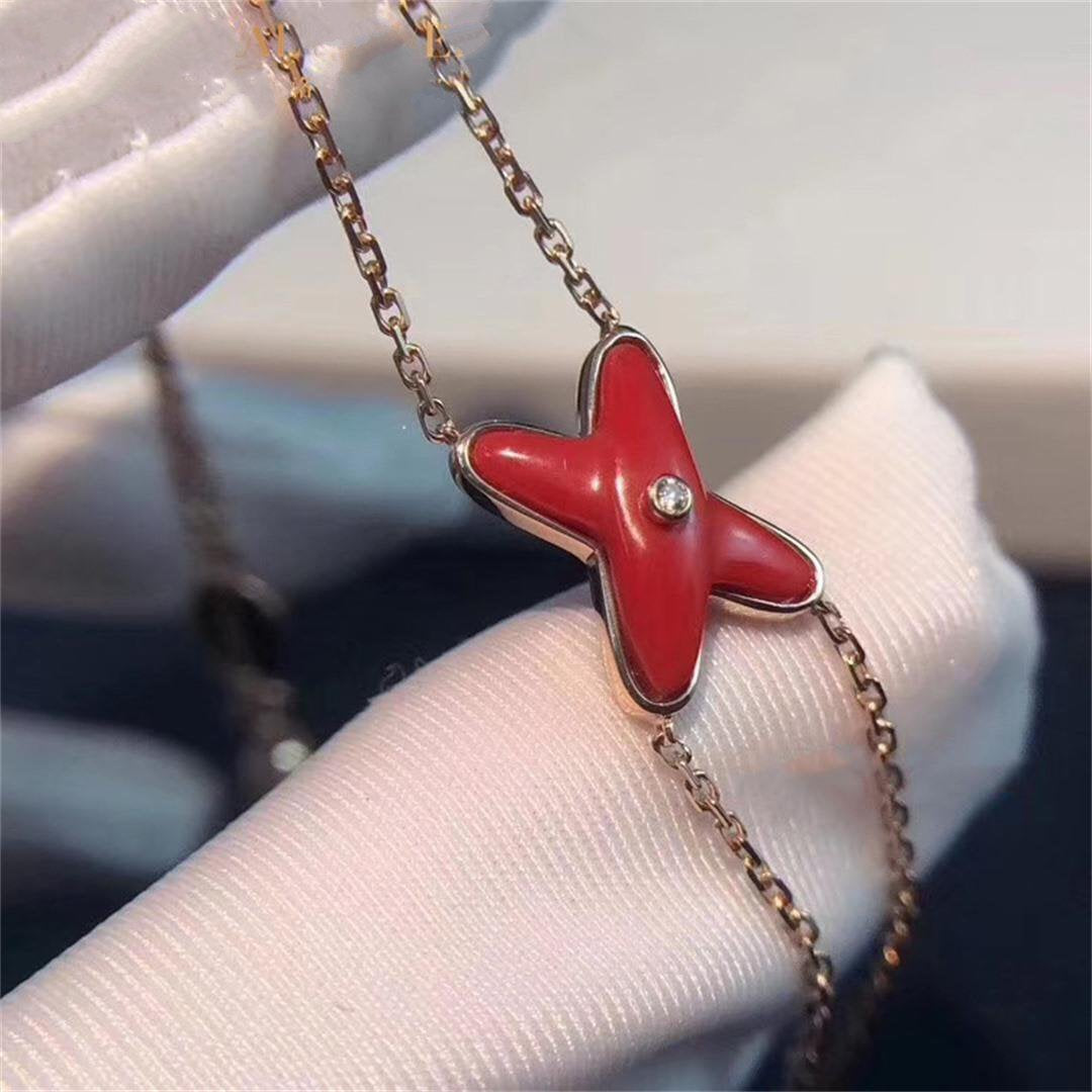 [Radiant Gem]¯JEUX BRACELET CARNELIAN PINK GOLD 1 DIAMOND