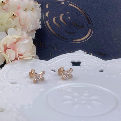 [Radiant Gem]¯JEUX DE PINK GOLD DIAMOND EARRINGS
