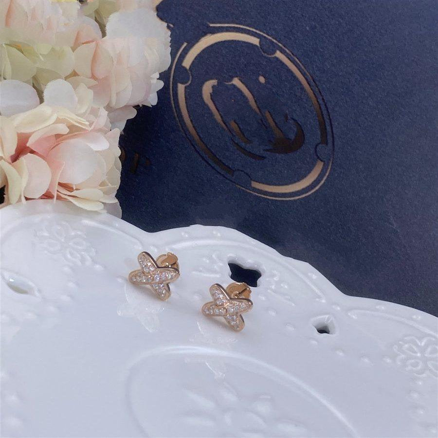 [Radiant Gem]¯JEUX DE PINK GOLD DIAMOND EARRINGS