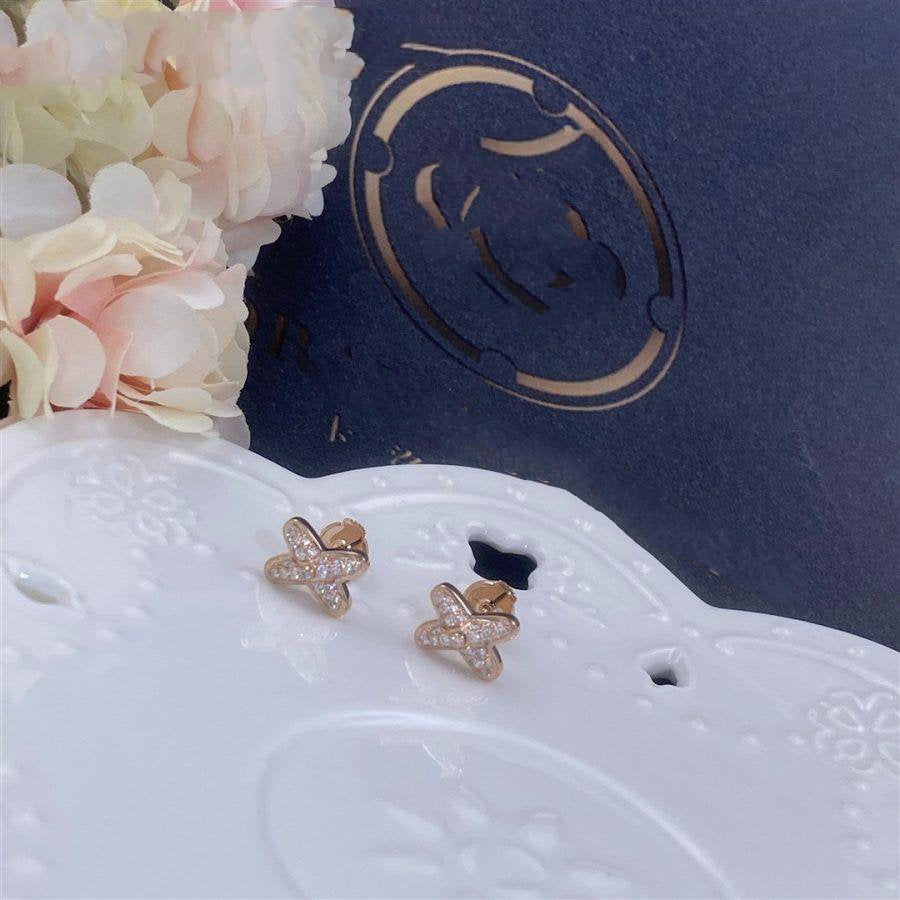 [Radiant Gem]¯JEUX DE PINK GOLD DIAMOND EARRINGS