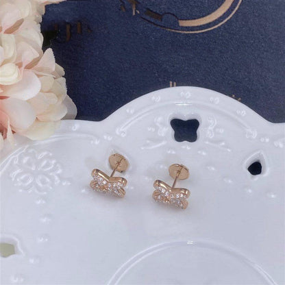 [Radiant Gem]¯JEUX DE PINK GOLD DIAMOND EARRINGS