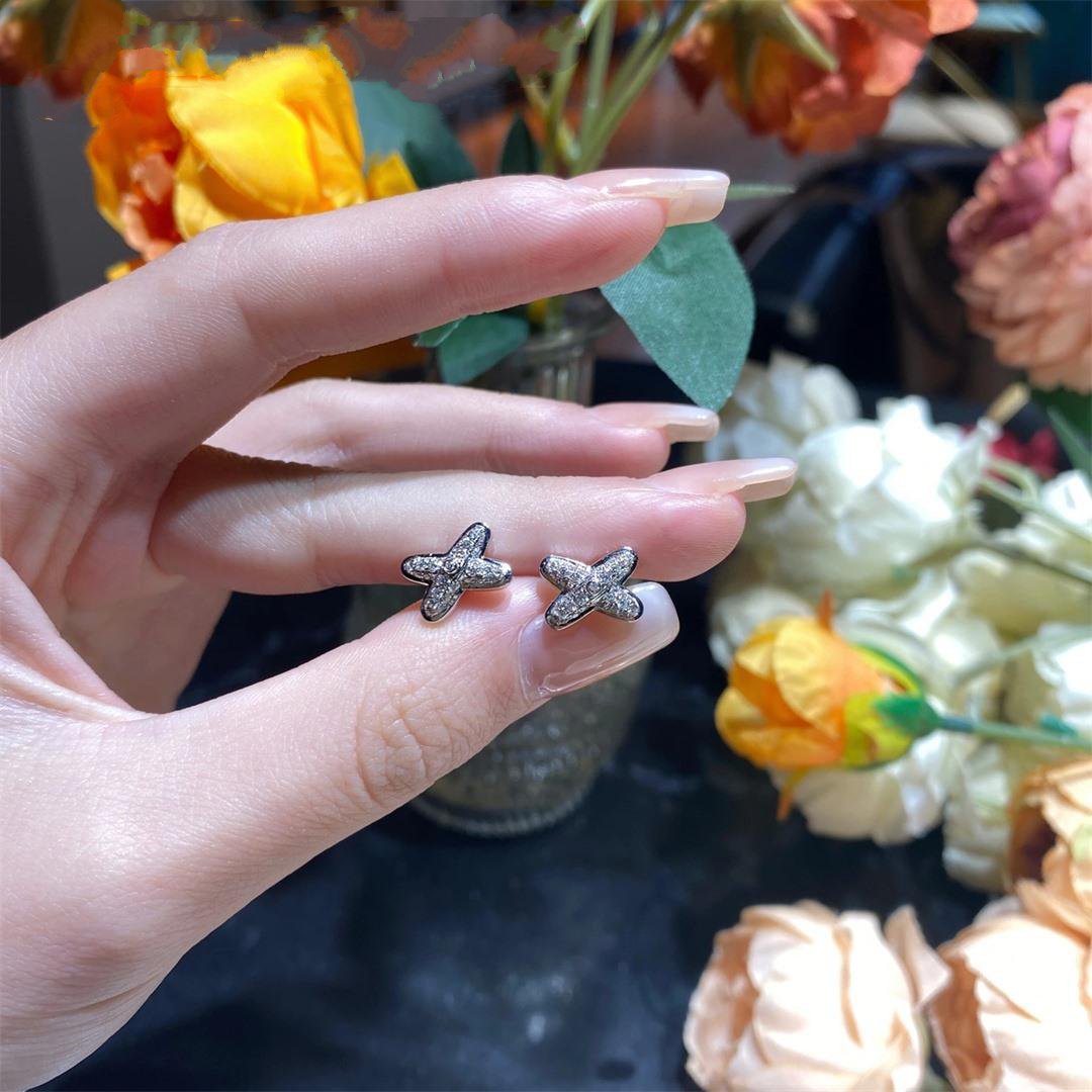 [Radiant Gem]¯JEUX DE SILVER DIAMOND EARRINGS