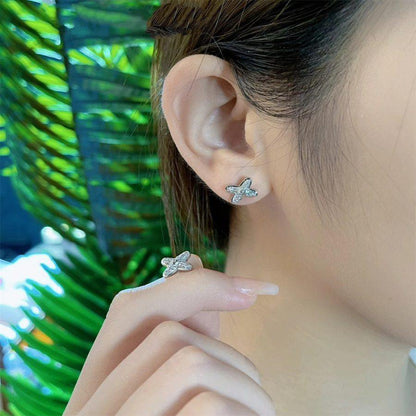 [Radiant Gem]¯JEUX DE SILVER DIAMOND EARRINGS
