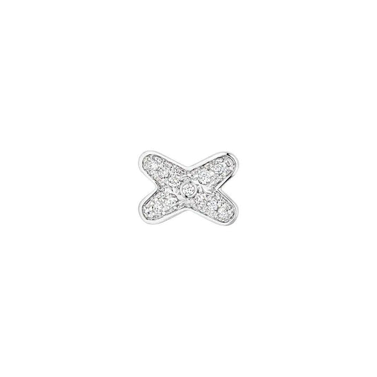 [Radiant Gem]¯JEUX DE SILVER DIAMOND EARRINGS