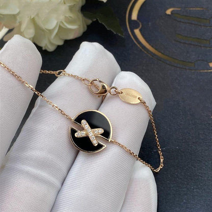 [Radiant Gem]¯JEUX DE BRACELET ONYX PINK GOLD DIAMOND