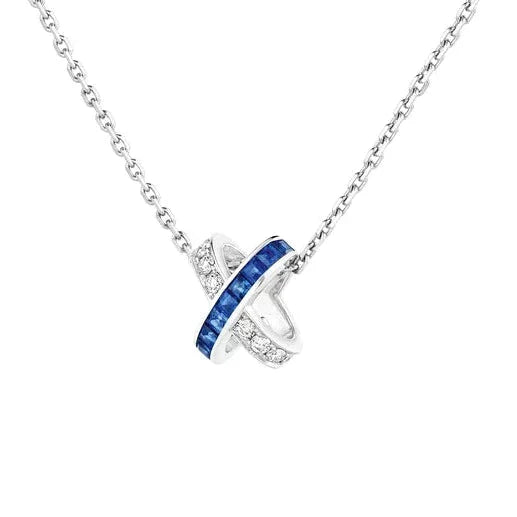 [Radiant Gem]¯LIENS DIAMOND SILVER NECKLACE