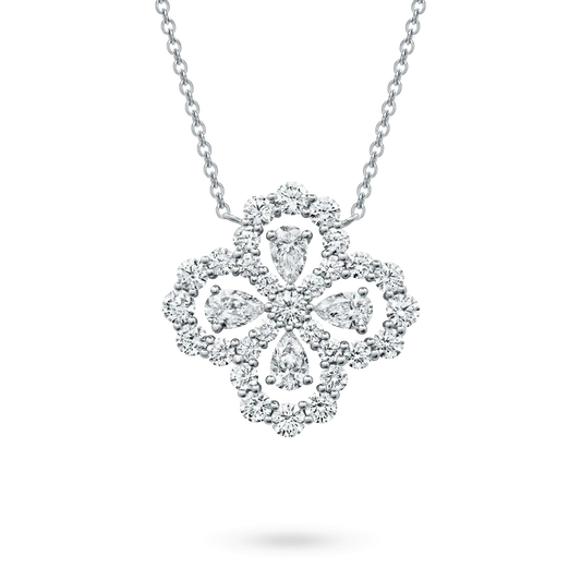 [Radiant Gem]¯LOOP NECKLACE FULL MOTIF DIAMOND 16MM MULTIPLE COLORS