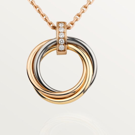 [Radiant Gem]¯TRINITY NECKLACE GOLD  DIAMONDS
