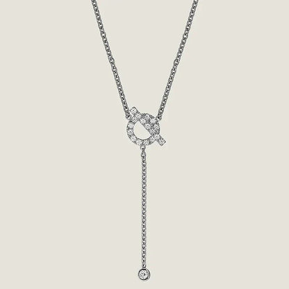 [Radiant Gem]¯FINESSE SILVER DIAMOND NECKLACE