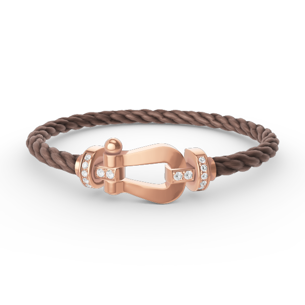 [Radiant Gem]¯FORCE LARGE HORSESHOE HALF DIAMOND BRACELET ROSE GOLD