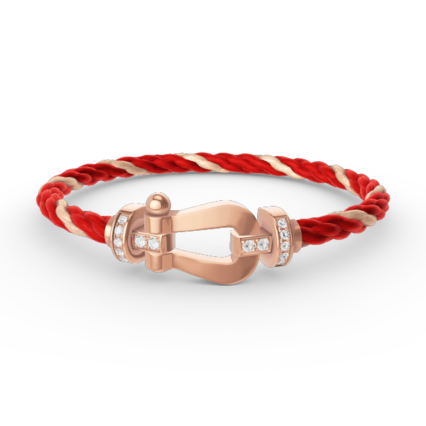 [Radiant Gem]¯FORCE LARGE HORSESHOE HALF DIAMOND BRACELET ROSE GOLD