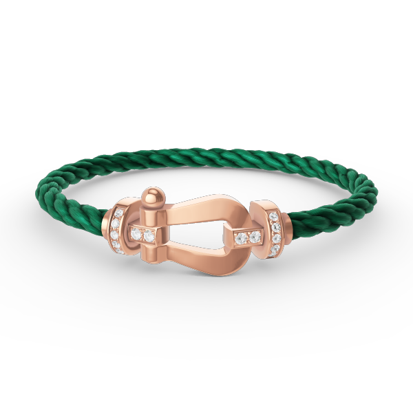 [Radiant Gem]¯FORCE LARGE HORSESHOE HALF DIAMOND BRACELET ROSE GOLD