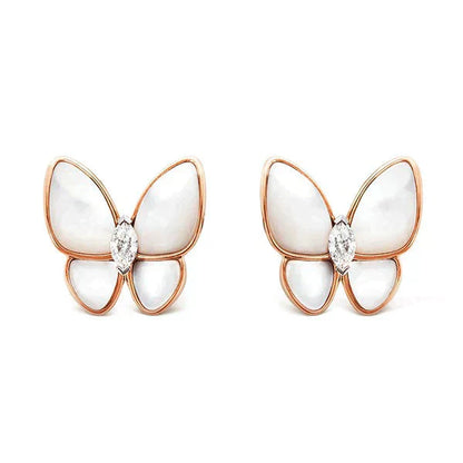 [Radiant Gem]¯BUTTERFLY MOP DIAMOND EARRINGS