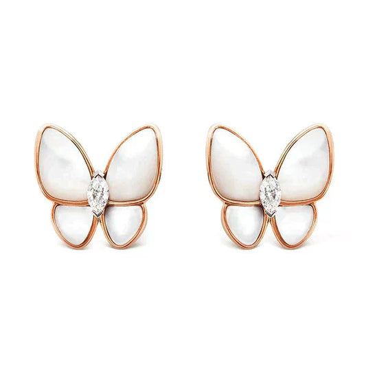[Radiant Gem]¯BUTTERFLY MOP DIAMOND EARRINGS