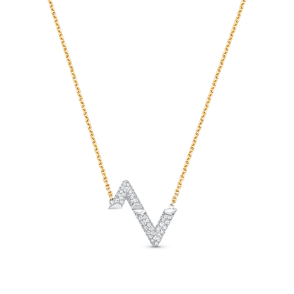 [Radiant Gem]¯VOLT SILVER DIAMOND PEDANT NECKLACE
