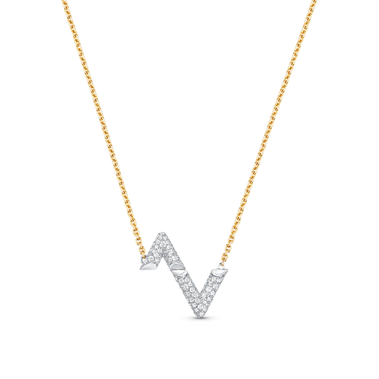 [Radiant Gem]¯VOLT SILVER DIAMOND PEDANT NECKLACE
