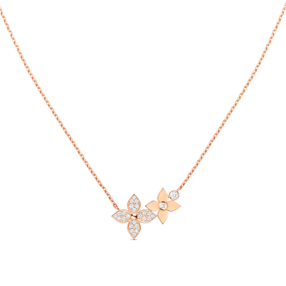 [Radiant Gem]¯STAR BLOSSOM NECKLACE PINK GOLD DIAMONDS