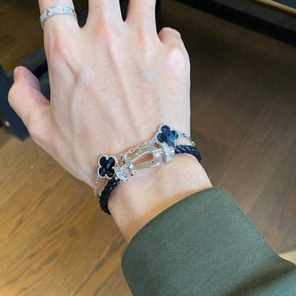 [Radiant Gem]New CLOVER 5 MOTIF PIETERSITE BRACELET COLLECTION