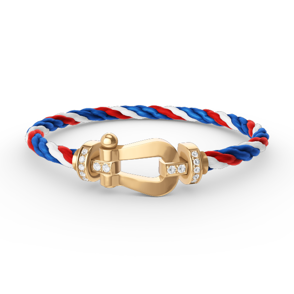 [Radiant Gem]¯FORCE LARGE HORSESHOE HALF DIAMOND BRACELET GOLD