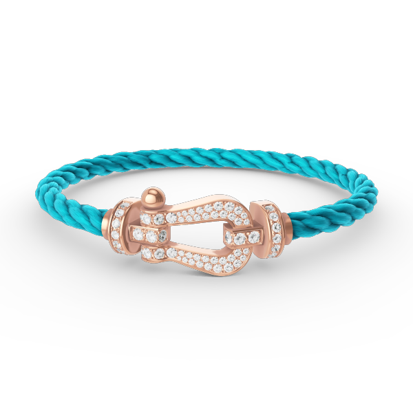 [Radiant Gem]¯FORCE LARGE HORSESHOE FULL DIAMOND BRACELET ROSE GOLD