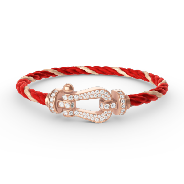 [Radiant Gem]¯FORCE LARGE HORSESHOE FULL DIAMOND BRACELET ROSE GOLD